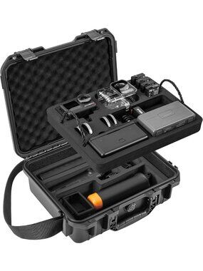 Waterproof Dual Layer Hard Case for DJI Osmo Action 6/5 Pro & Accessories